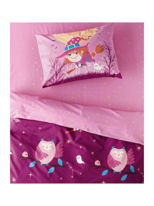 Kentia Hans Kids Cotton Pillowcase Set 50x70cm Pink-purple