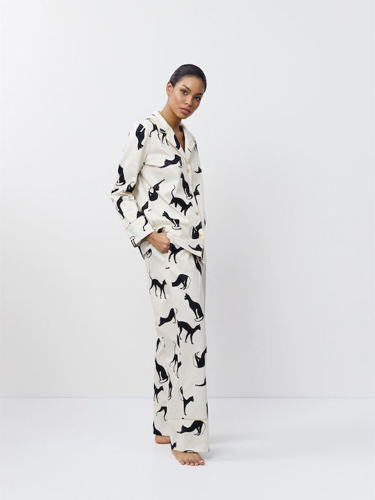 Aruelle Winter Damen Pyjama-Set Graphite