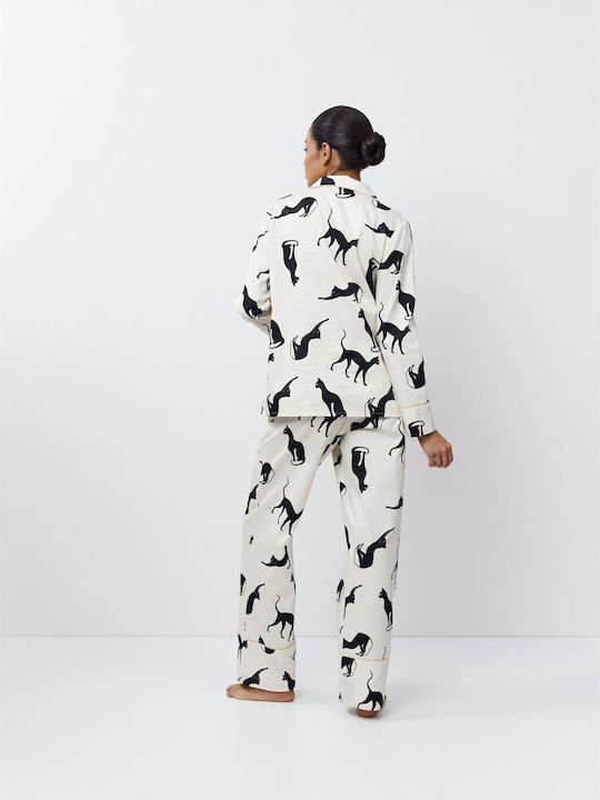 Aruelle Winter Damen Pyjama-Set Graphite