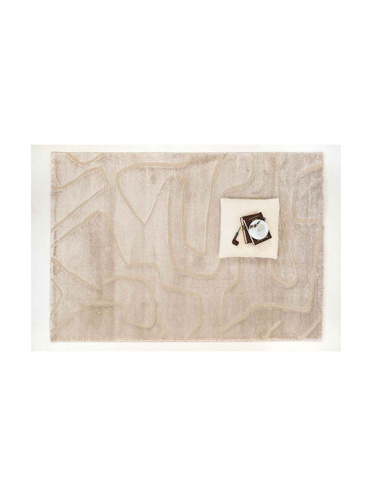 Ezzo Morbido E461bp5 Modern Cotton Bedroom Rugs Set Beige 12-E461BP5-BEI 3pcs