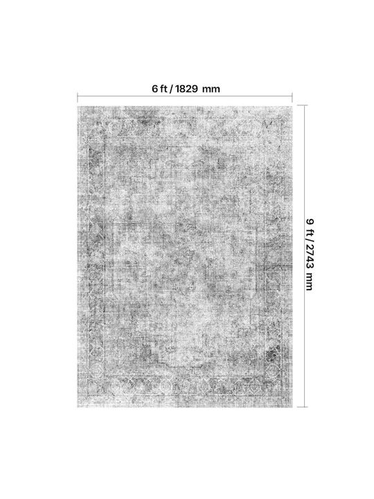 Vevor Rug Rectangular Gray