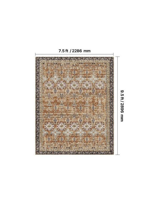 Vevor Covor Rectangular Brown Green