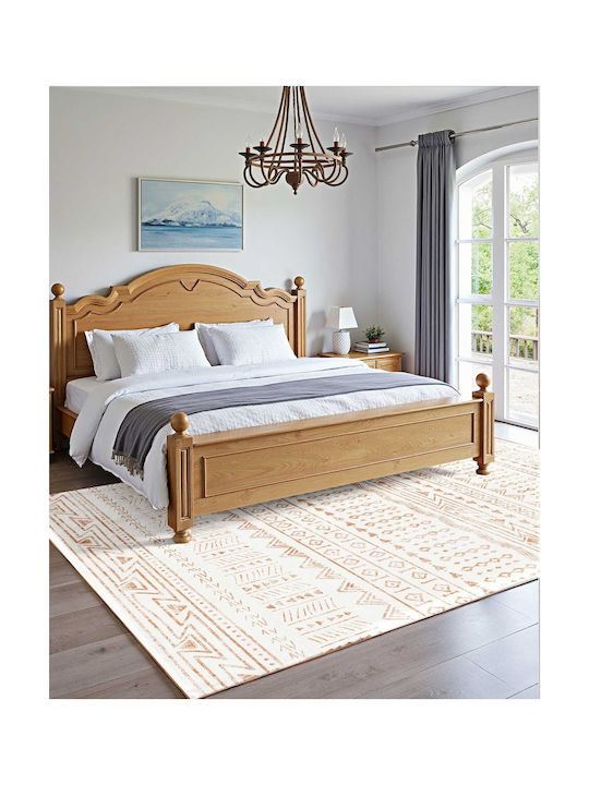 Vevor Teppich Rechteckig Synthetisch,Polyester/Cotton/Leather Beige