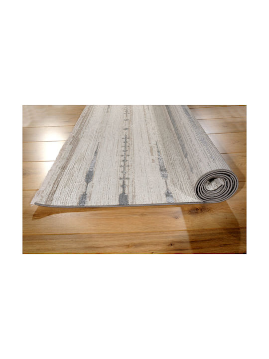 Tzikas Carpets 65738 Rutschfest Teppich Rechteckig Synthetisch,Polyester/Cotton/Leather Gray
