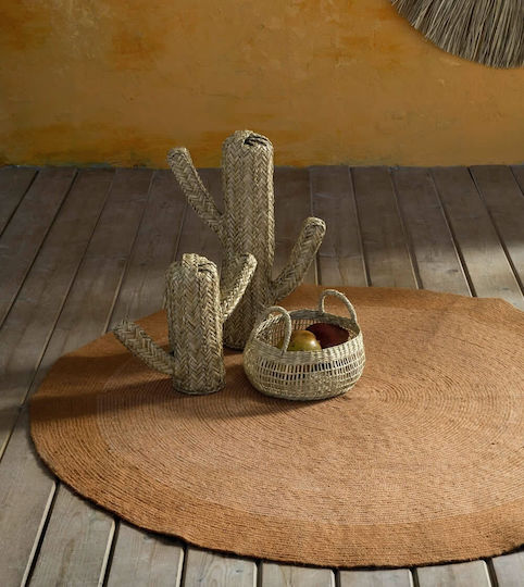 Nima Bergren Rug Round Summer from Jute Deep Orange