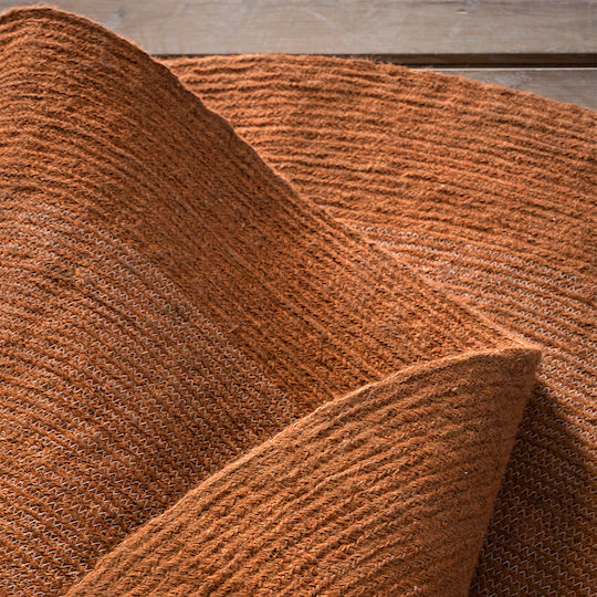Nima Bergren Rug Round Summer from Jute Deep Orange