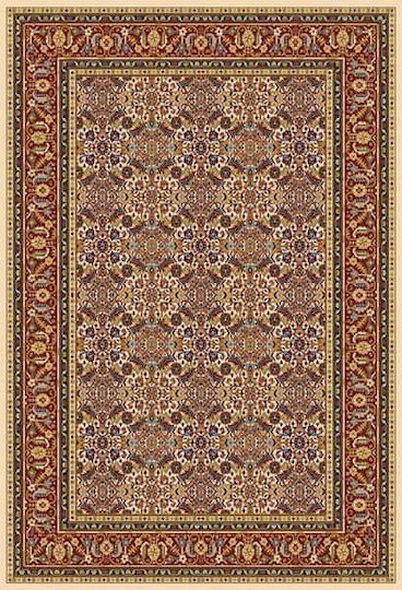 Klonaras 1180 Rug Rectangular with Fringes Orian Cream-Red