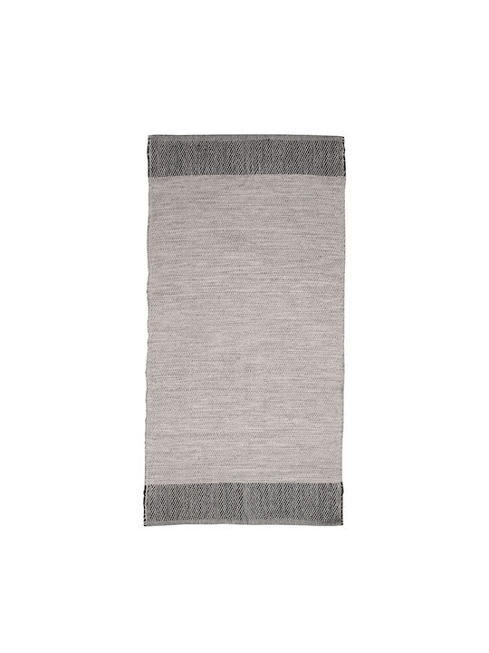 Viopros Μπόνο Χαλί Ορθογώνιο Βαμβακερό Γκρι 120x170cm