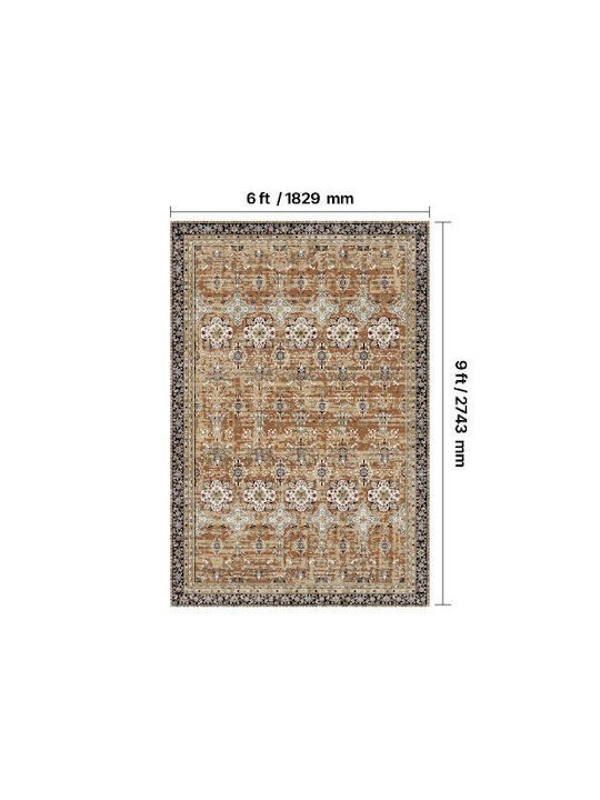 Vevor Covor Rectangular Brown-green