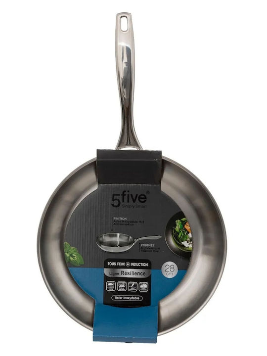 5Five Resilience Pan Made of Stainless Steel 28cm