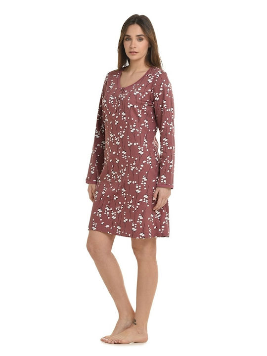 Primavera Winter Women's Nightdress Orange