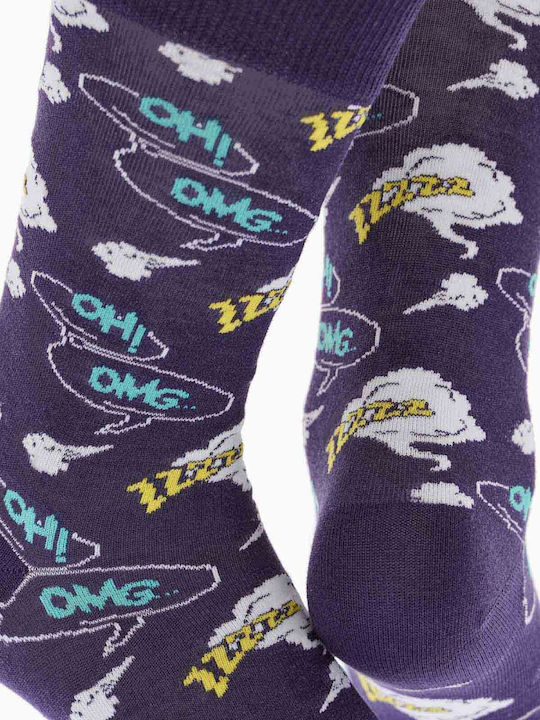 Walk Pop Art Herren Socken Purple 1Pack