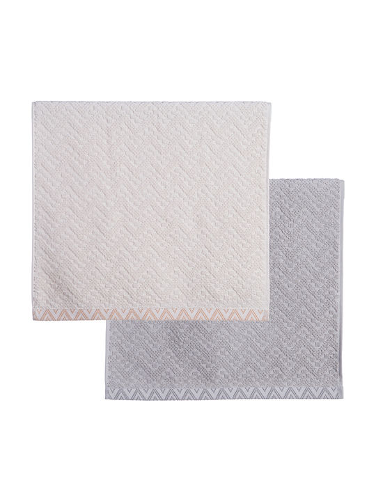 Nef-Nef Homeware Кърпа за ръце Premium Cosmos 30x50см. Сив Тегло 550гр/кв.м