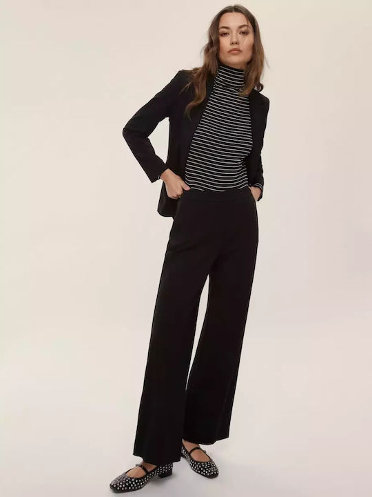 Damen Stoff Hose Black