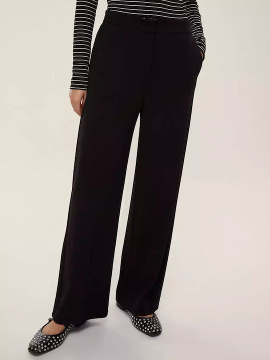 Damen Stoff Hose Black