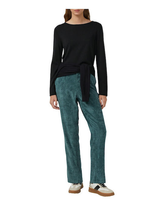 Women's Fabric Trousers Green