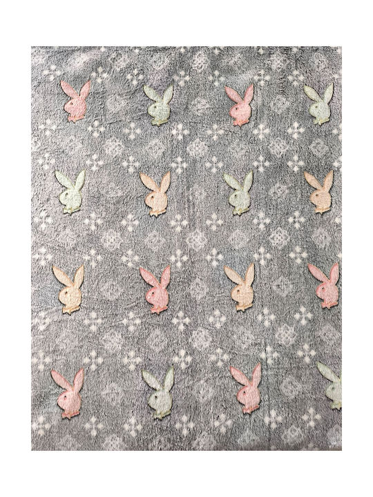 Decke Vlies Leuchtend Gray 200x150cm