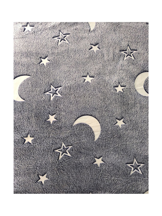Decke Vlies Leuchtend Gray 200x150cm
