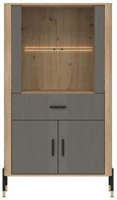 Βιβλιοθήκη με LED Flosora 125 93x40x161εκ. Βιβλιοθήκη με LED Flosora 125 93x40x161εκ.