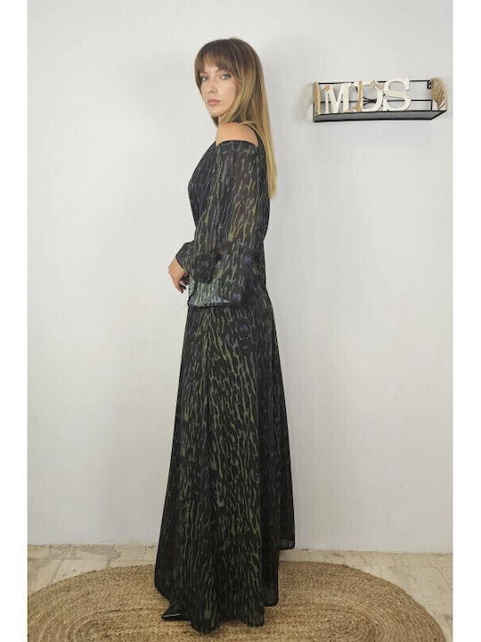 Maxi Φόρεμα για Γάμο / Βάπτιση Animal Print
