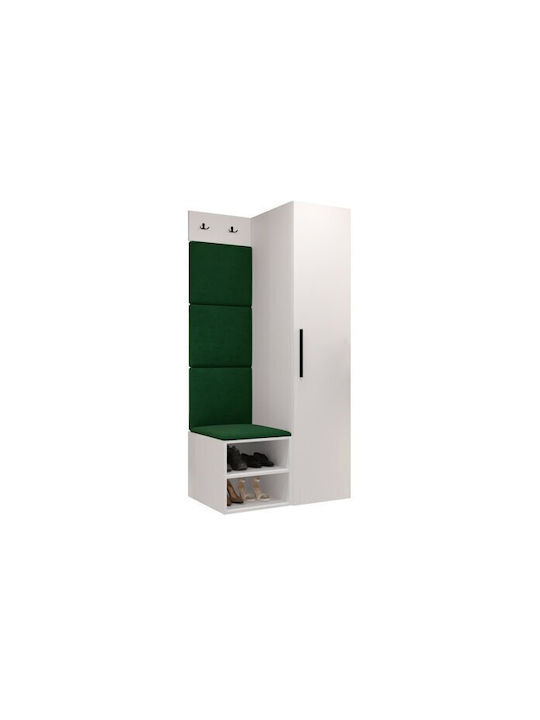 Hartford 524 Eingangsmöbel mit Spiegel & Garderobe 82x50x191cm