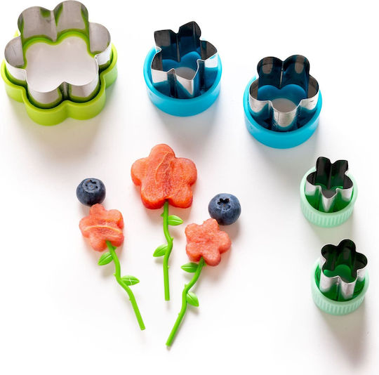 Lekkabox Stainless Steel Flower Cutters 5 Pieces
