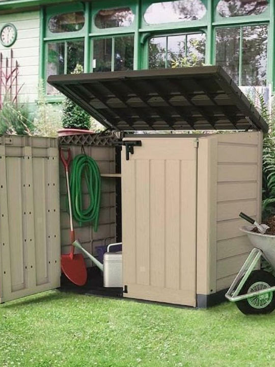 Keter Cutie de depozitare pentru exterior Metalic 240lt Bej L132xW76xH110buc