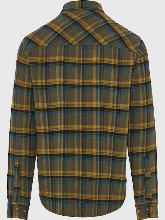 Langärmlig Baumwolle Hemd Geprüft Plaid