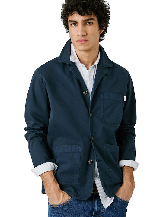 Μακρυμάνικo Overshirt Dulwich Blue