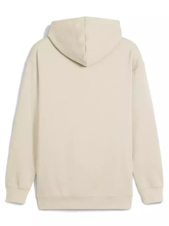 PUMA Small Sweatshirt Ecru With Hood