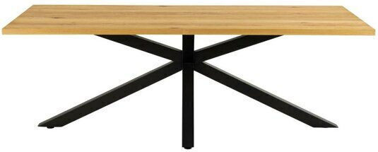 Norsica 605 Esszimmer- und Küchentisch Eiche Wild, Schwarz 220x90x76cm