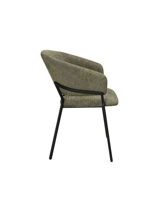 2411 Dining Room Fabric Chair Green 58x62x83cm 2pcs