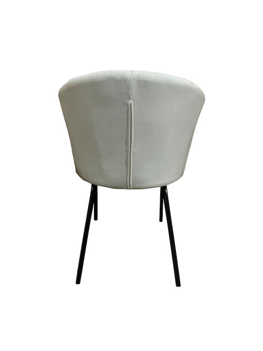 Jacaranda Dining Room Fabric Chair Beige/black 56x56x76cm