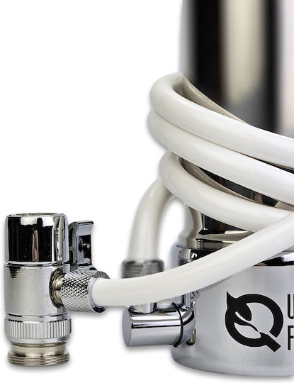 QWaterFilters QD-10F Συσκευή Φίλτρου Νερού Άνω Πάγκου με Βρυσάκι ET.0005