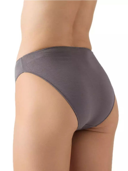 Fimelle Γυναικεία Brazil 2Pack χωρίς Ραφές Γκρι
