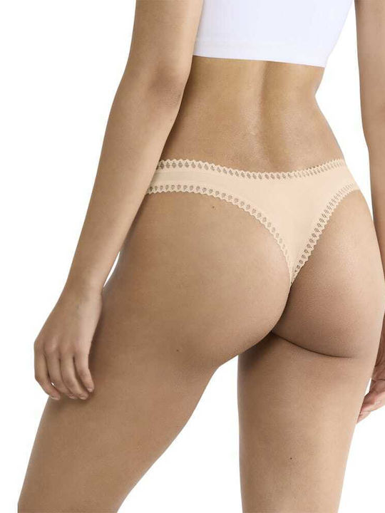 Βαμβακερά Women's String 3Pack with Lace Colorful