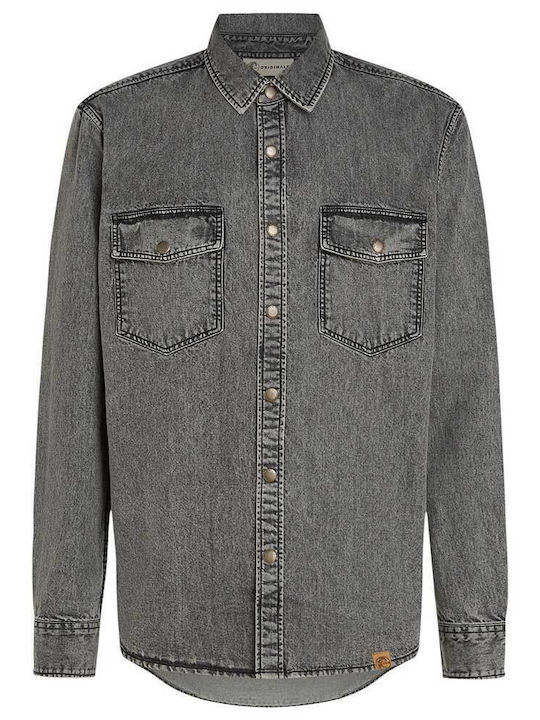 Langärmlig Jeans Hemd Denim