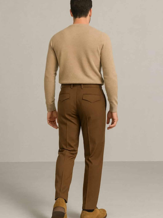 Hose in Schlanker Passform Camel