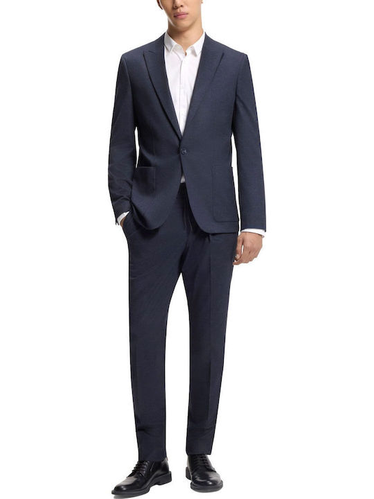 Getlin251f3 Men's Elastic Blue Trousers