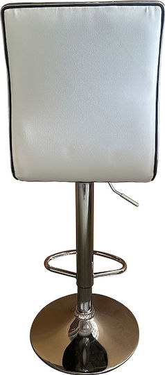 Stool Bar Encanta with Adjustable Height White 41x50x59cm