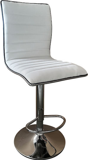 Stool Bar Encanta with Adjustable Height White 41x50x59cm