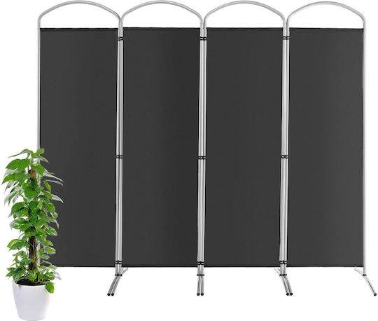 Costway Decorative Room Divider Metal Coffee 221x188cm