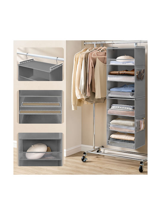Songmics Κρεμάστρα Πόρτας 6 Θέσεων Πλαστική 40x133cm