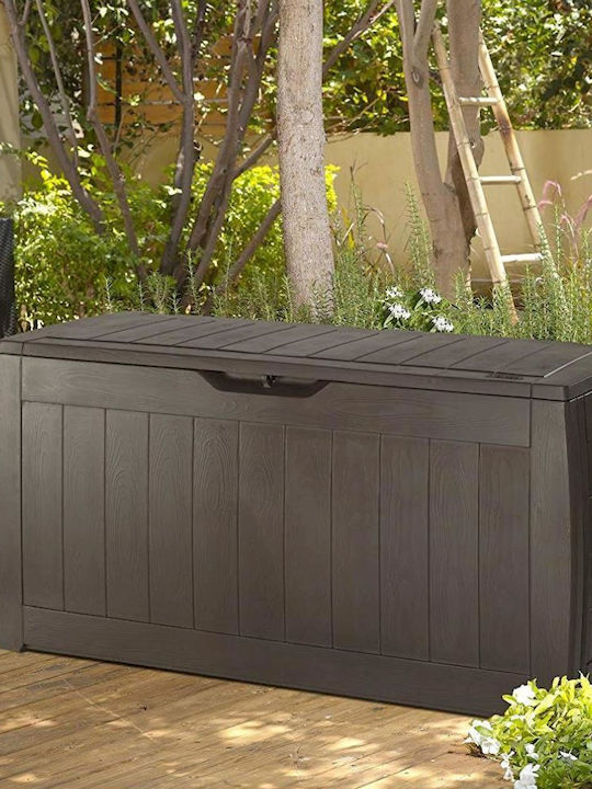 Keter Outdoor Storage Box Hollywood 270lt Brown L118xW45xH57cm