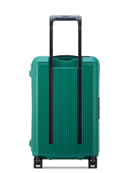 Securitech by Delsey Cabin Travel Suitcase Stone Green with 4 Wheels Height 55cm