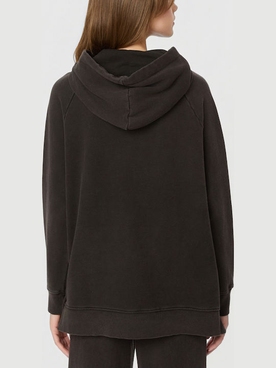 Dirty Laundry Φούτερ Vintage Black με Κουκούλα