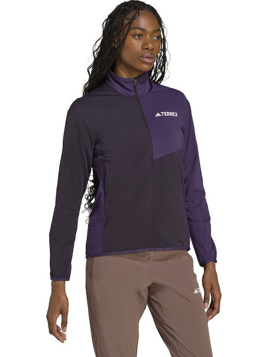 Women's Sweatshirt Jacket Purple