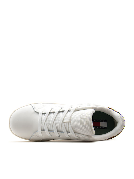 Флатформи Sneakers Εκρού Λεοπαρ