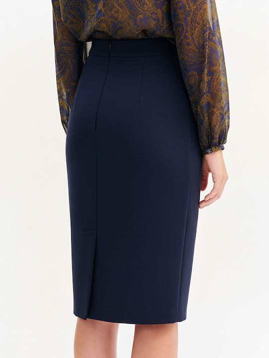 Pencil Midi Skirt Μπλέ
