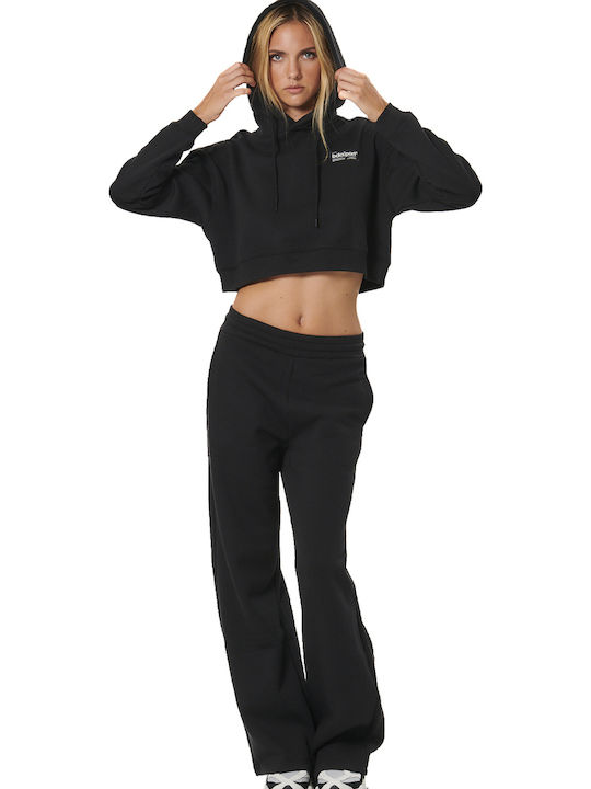 Sweatpants Wide Fleece Black